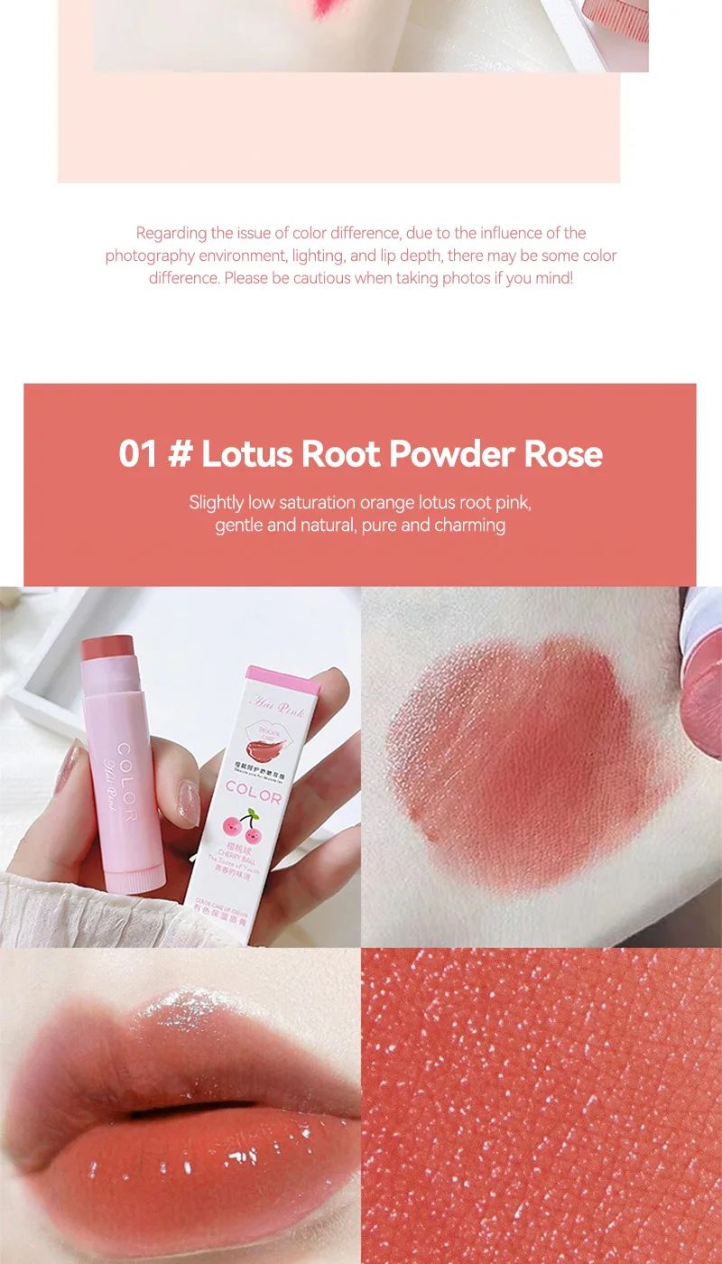 HAIPINK 3-Piece Tinted Moisturizing Lip Balm Set - Hydrating, Fade Lip Lines, Prevent Chapping, Natural Color for Daily Use showcase 5