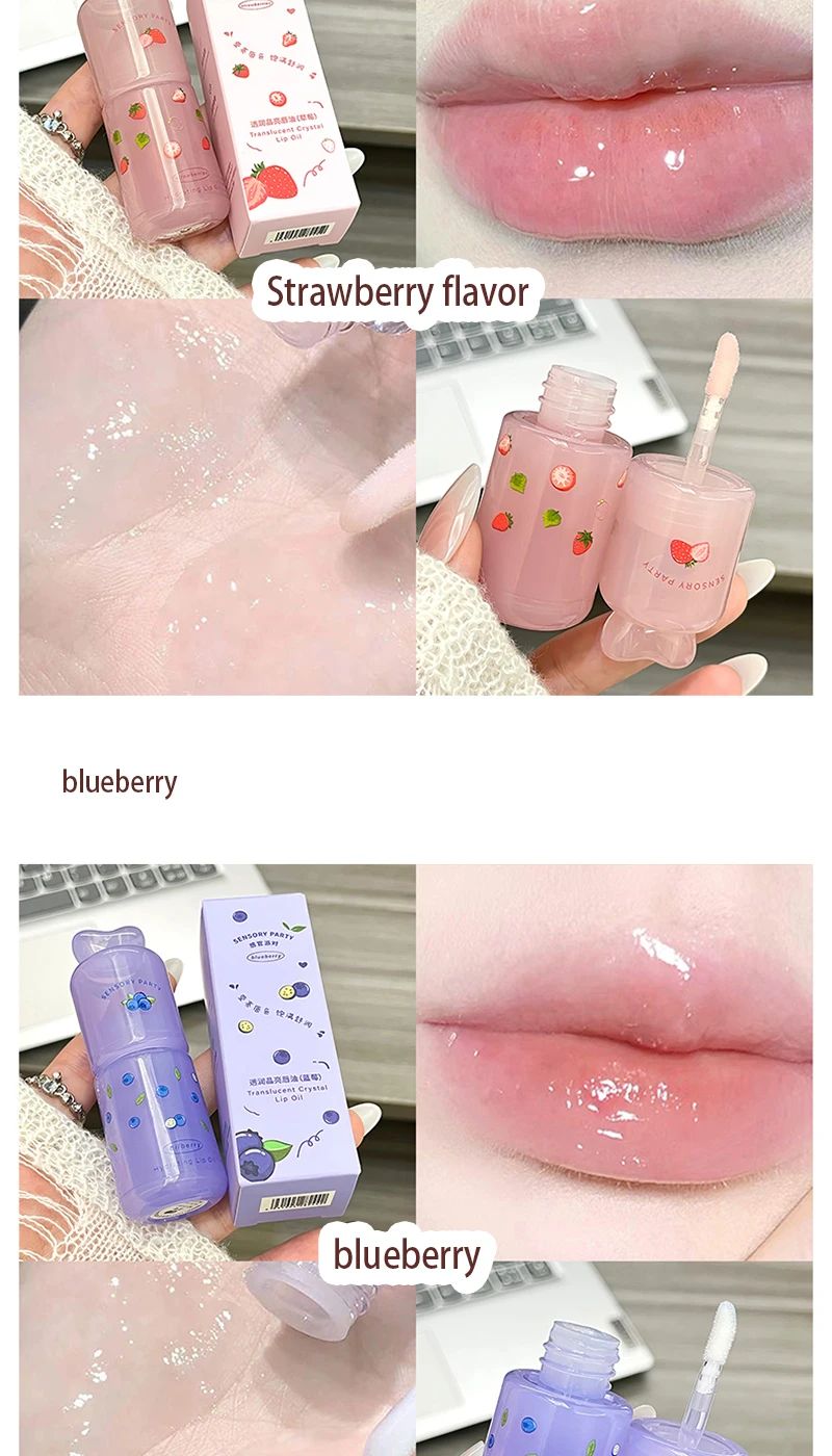 Sensory Party Hydrating & Brightening Lip Mask - Deep Moisture, Lip Wrinkle Reduction, 24-Hour Hydration Lip Oil for Soft, Plump Lips showcase 5