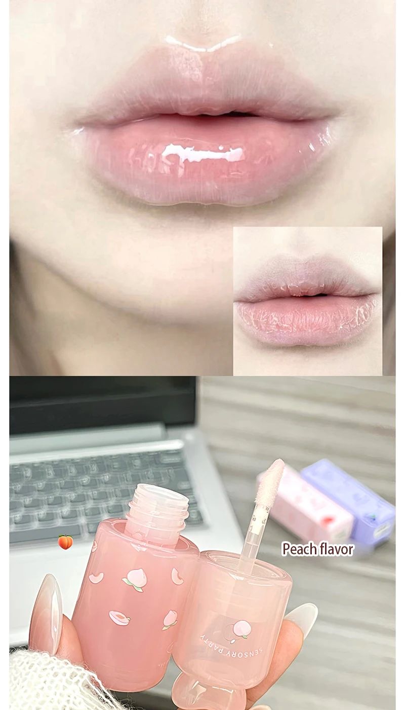 Sensory Party Hydrating & Brightening Lip Mask - Deep Moisture, Lip Wrinkle Reduction, 24-Hour Hydration Lip Oil for Soft, Plump Lips showcase 1