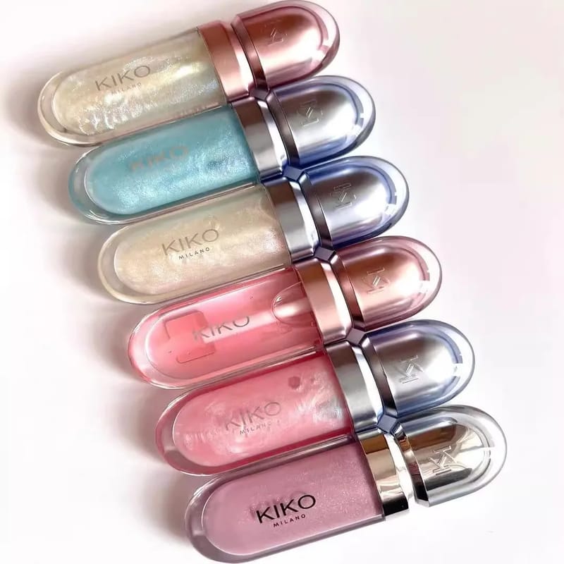 KIKO 3D Liquid Lip Glaze Transparent Mirror Lipstick - Nourishing Glossy Full Lips, Long-Lasting, Non-Fading Milk Tea & Bean Paste Shades for Makeup showcase 2