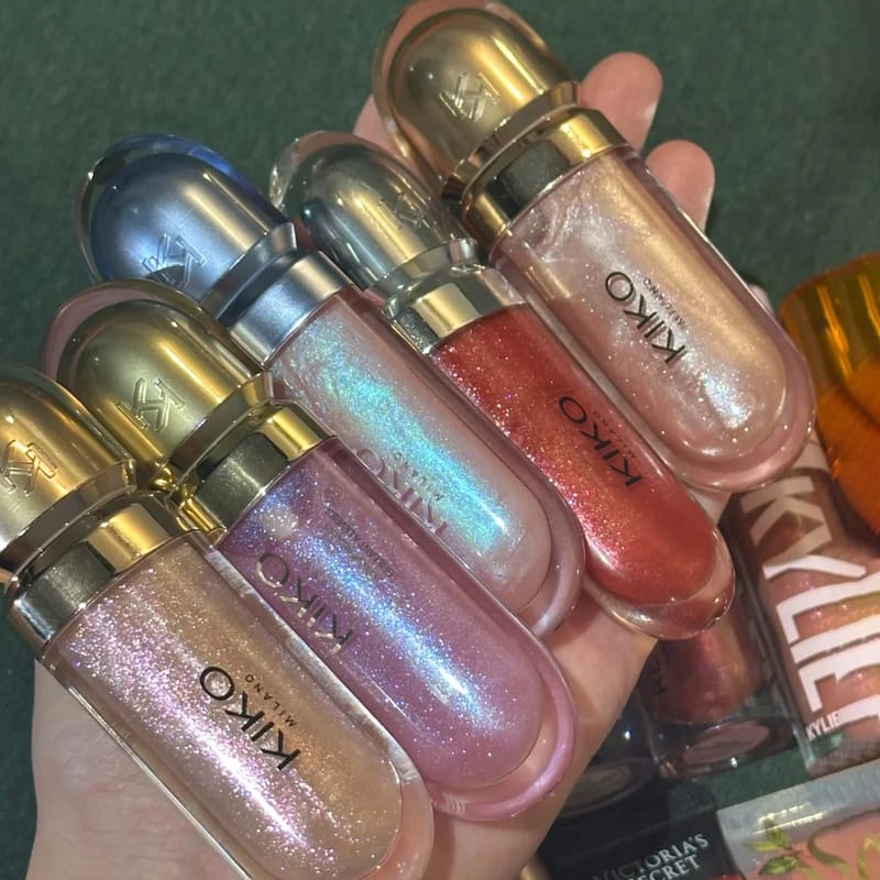 KIKO 3D Liquid Lip Glaze Transparent Mirror Lipstick - Nourishing Glossy Full Lips, Long-Lasting, Non-Fading Milk Tea & Bean Paste Shades for Makeup showcase 1