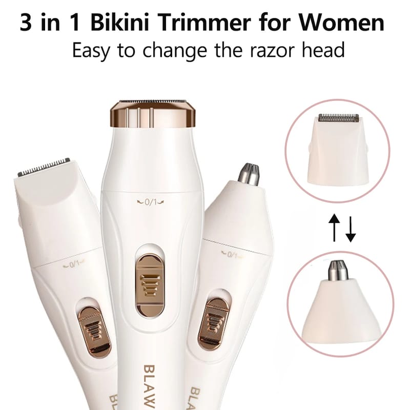 Women's Electric Shaver & Bikini Trimmer - Portable Painless Epilator for Face, Underarms, Legs - Gentle Hair Removal for Ladies showcase 5