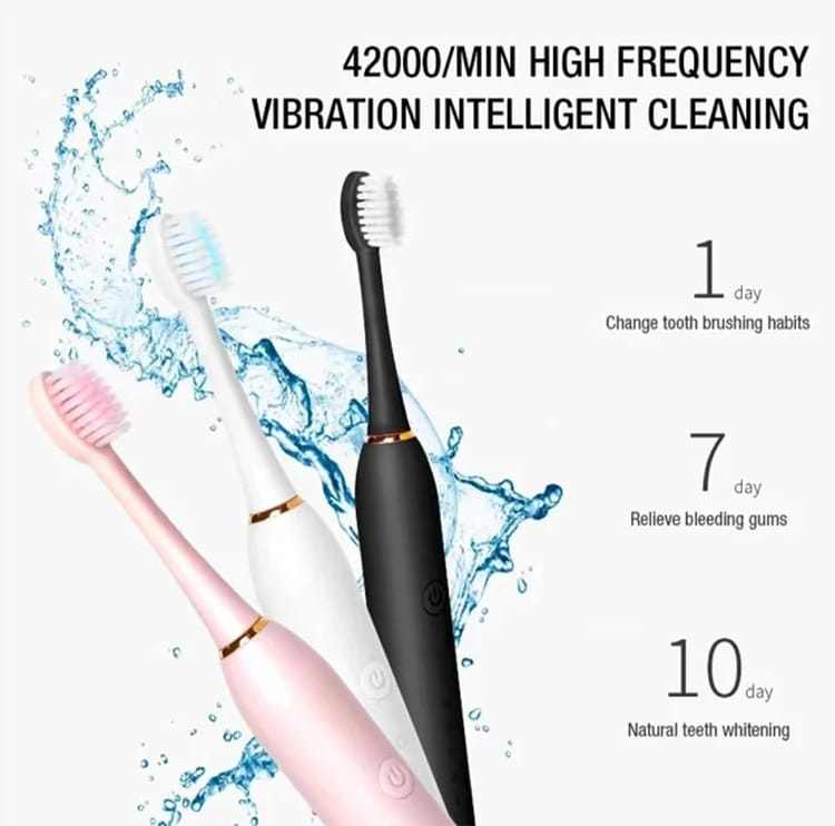 Electric Ultrasonic Toothbrush with 6 Speed Modes, USB Charging, Waterproof Design - Ideal for Adults & Couples showcase 5