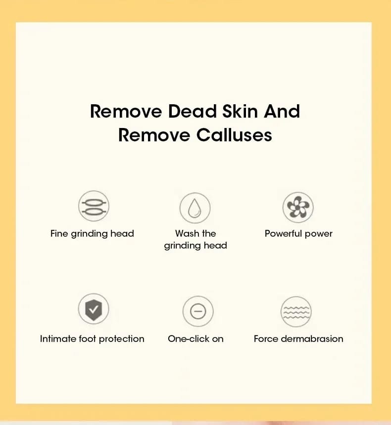 Rechargeable Electric Foot Callus Remover Pedicure Tool - USB Automatic Dead Skin Grinder with 2 Roller Heads for Smooth Feet showcase 2
