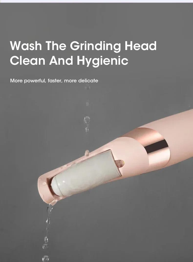 Rechargeable Electric Foot Callus Remover Pedicure Tool - USB Automatic Dead Skin Grinder with 2 Roller Heads for Smooth Feet showcase 4