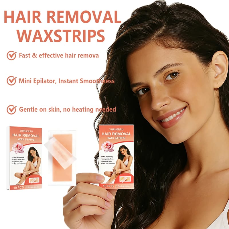 Natural Beeswax Hair Removal Wax Strips - Gentle, Chemical-Free Formula for Sensitive Skin - Face, Lip, Body Waxing - Easy Home Use showcase 5