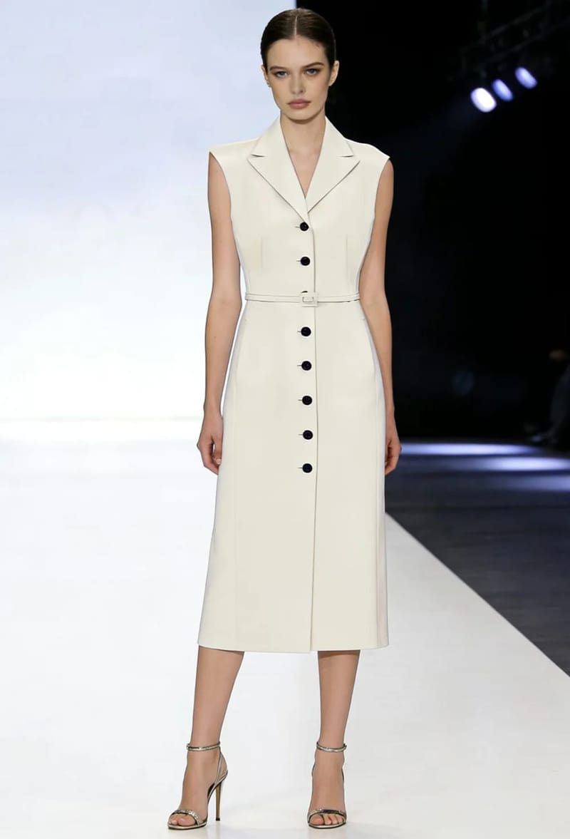 Elegant Sleeveless Summer Dress with Belt - Lightweight Cotton-Silk Blend for Women showcase 1