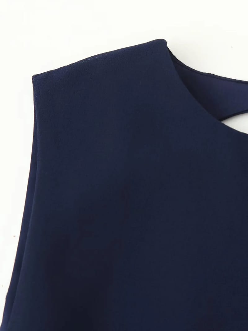 Women's Summer Fashion Sexy Sleeveless Backless Patchwork Tassel Dress - Elegant Evening & Party Wear for Ladies showcase 5