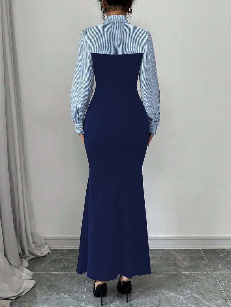 2025 Autumn/Winter Women's Elegant Fishtail Long Dress - Form-Fitting, Skin-Friendly Design for Stylish Ladies showcase 3