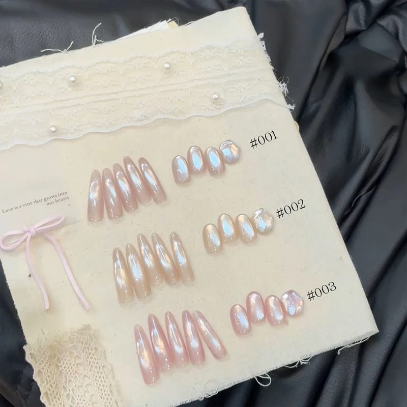 SHAKA 1-3pcs Fine Gold Powder Highlight Flash Whitening Translucent Nail Art Snowfall Silk Glass Bead Cat Eye Gel Nail Polish for Professional Salon & Home Use showcase 1