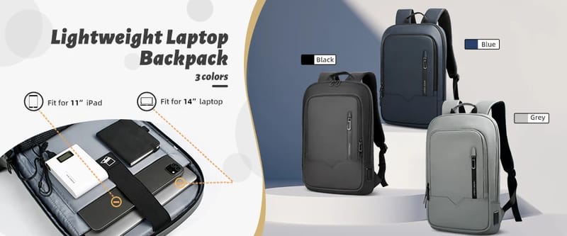 HcanKcan Men's Fashion Crossbody Bag - Waterproof USB Shoulder Sling Chest Pack for Travel & Sport, Fits 9.7" iPad showcase 3