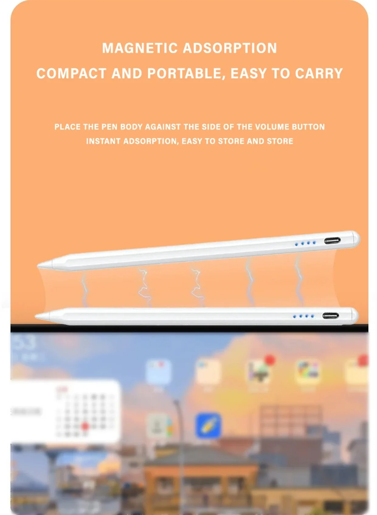 Universal Stylus Pen for All Tablets & Phones - Precise Touch Screen Drawing, Writing, Magnetic Cap, Lightweight Design for iPad, Samsung, Huawei, Xiaomi showcase 3