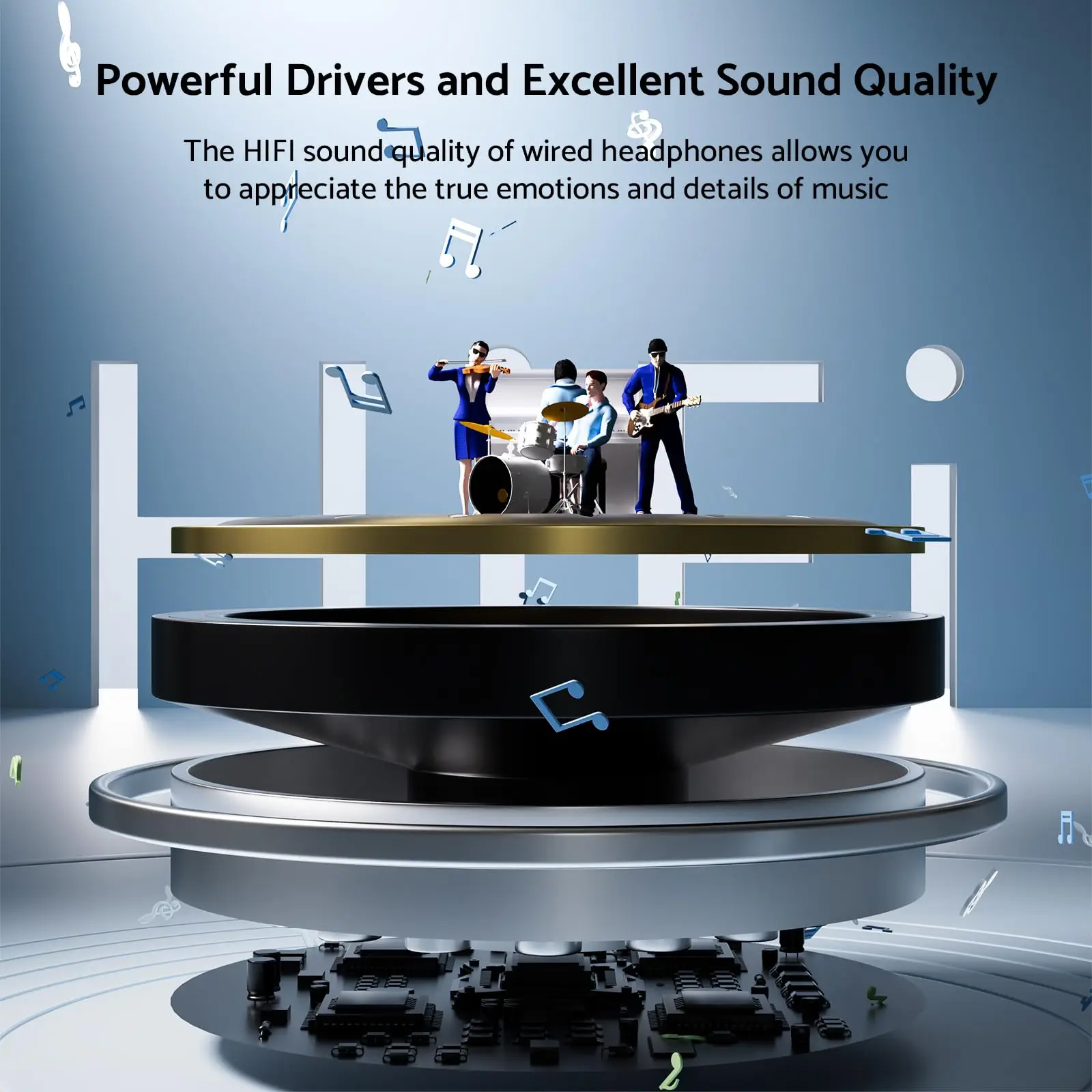 HiFi Surround Sound USB Type-C In-Ear Headphones with Microphone and Volume Control for Samsung Galaxy S24/S23/S22 Ultra, iPhone 15, Pixel, and other USB-C Devices thumbnail 2