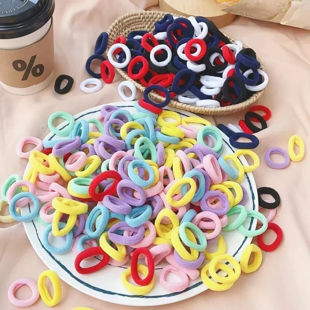 500Pcs Colorful Nylon Elastic Hair Ties for Girls - Secure Ponytail Holder Scrunchie Rubber Bands for Kids Fashion Hair Accessories thumbnail 5
