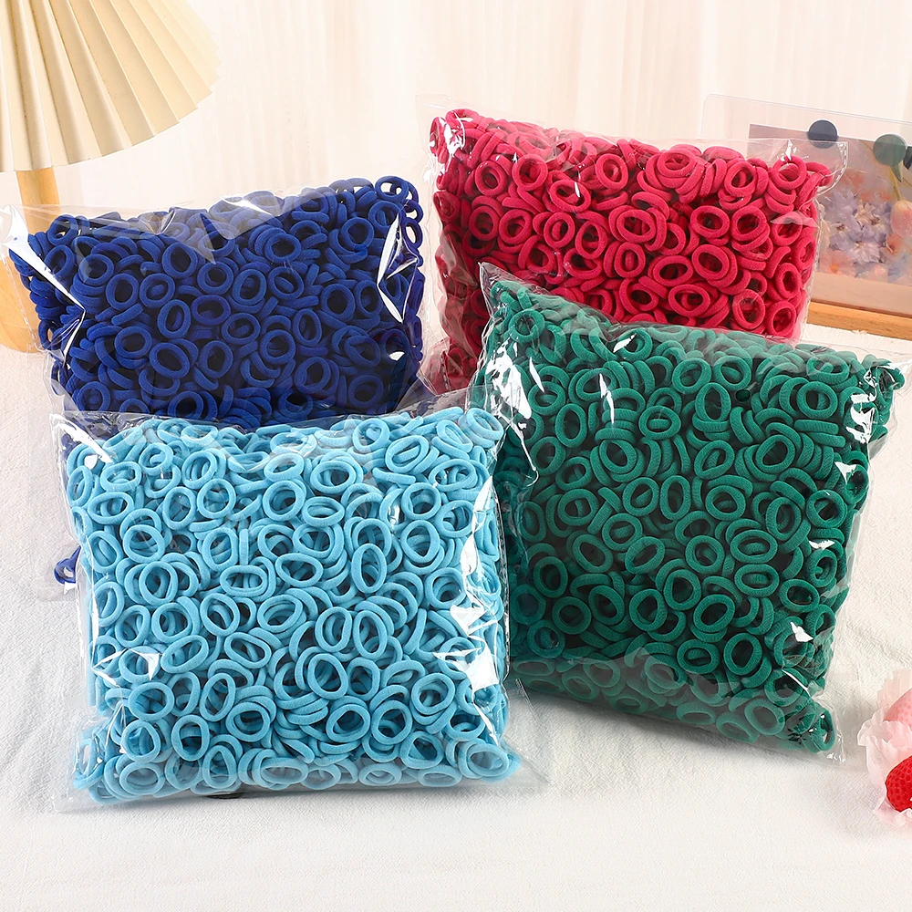 500Pcs Colorful Nylon Elastic Hair Ties for Girls - Secure Ponytail Holder Scrunchie Rubber Bands for Kids Fashion Hair Accessories showcase 12