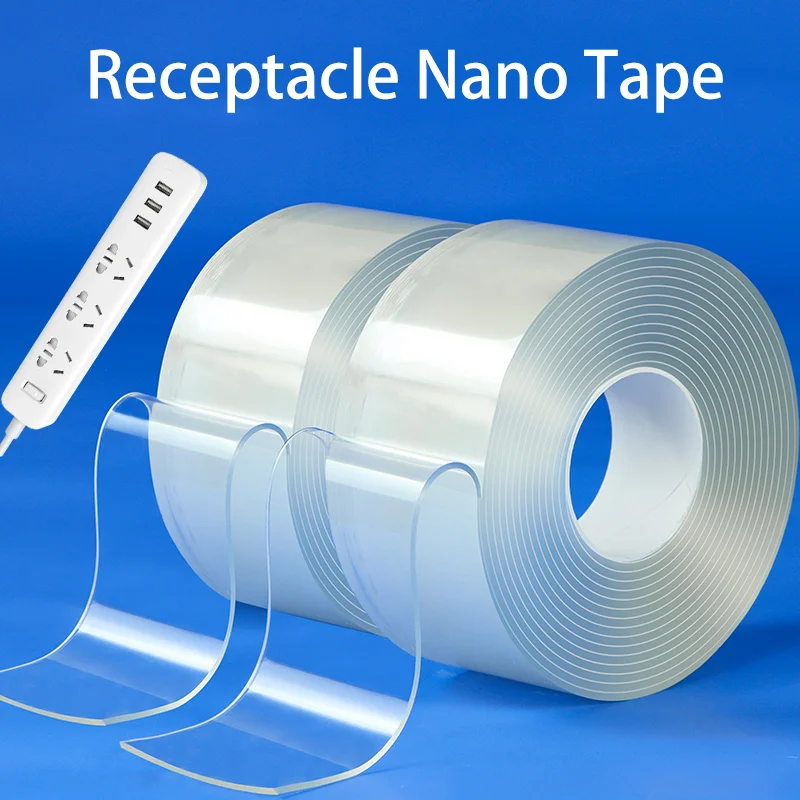 20cm Strong Double-Sided Nano Tape Adhesive - Removable, High Viscosity, No Trace Left - Ideal for Home Improvement, DIY Projects, Wall Fixing, Decor thumbnail 2