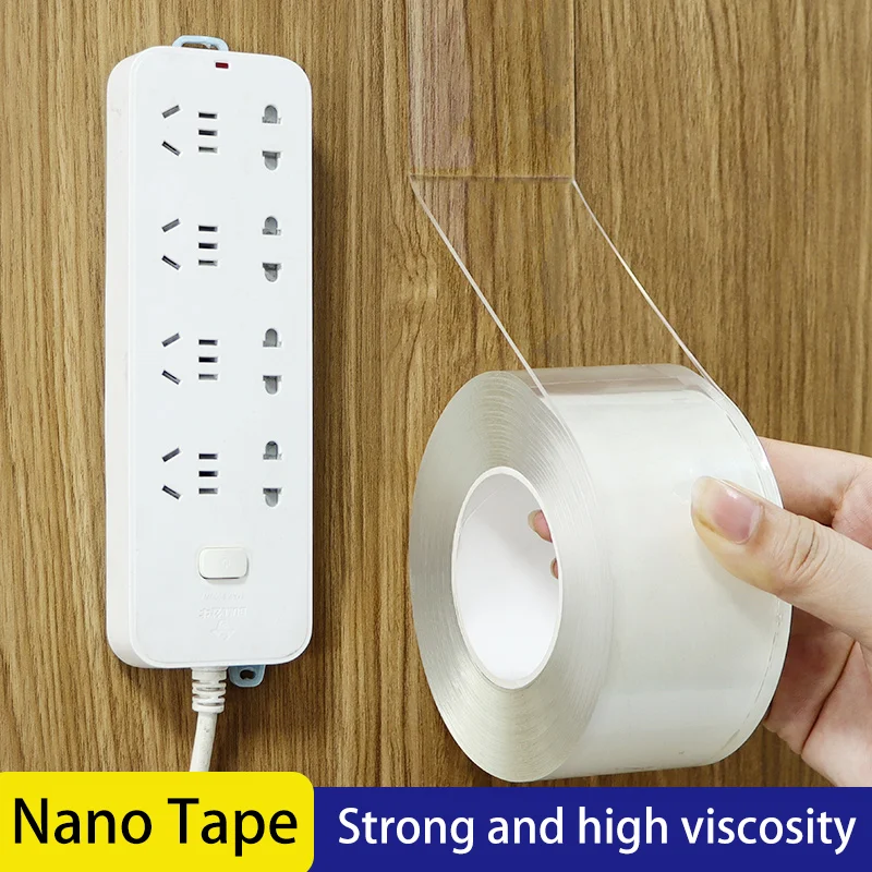 20cm Strong Double-Sided Nano Tape Adhesive - Removable, High Viscosity, No Trace Left - Ideal for Home Improvement, DIY Projects, Wall Fixing, Decor thumbnail 5