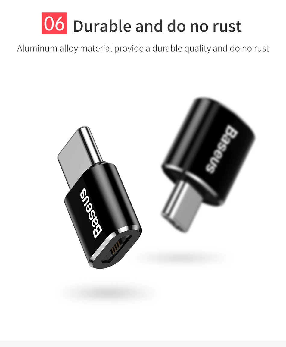 Baseus USB-C OTG Adapter for MacBook & Samsung S20 - USB Male to Type-C Female Converter for Phone & Tablet Data Transfer showcase 14