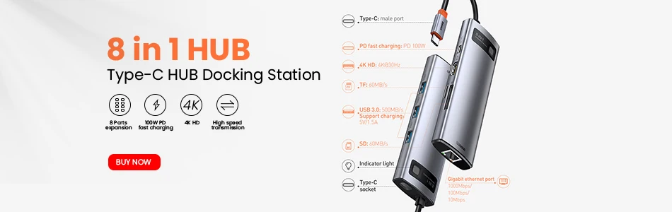 Baseus USB-C OTG Adapter for MacBook & Samsung S20 - USB Male to Type-C Female Converter for Phone & Tablet Data Transfer showcase 18
