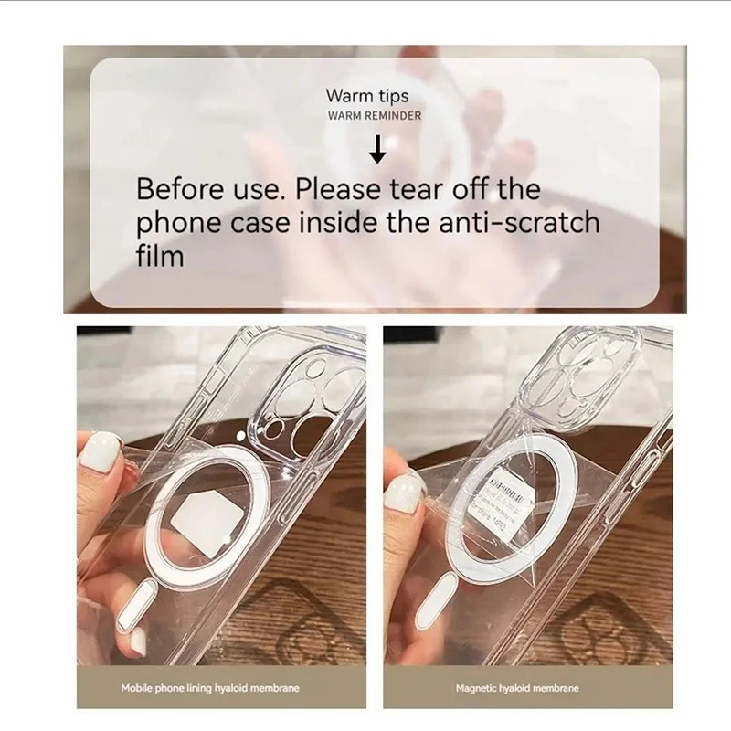 Matte Natural Titanium Magnetic Charging Phone Case for iPhone 16 15 14 13 12 11 Pro Max Plus Mini - Magsafe Shockproof Hard Cover showcase 1