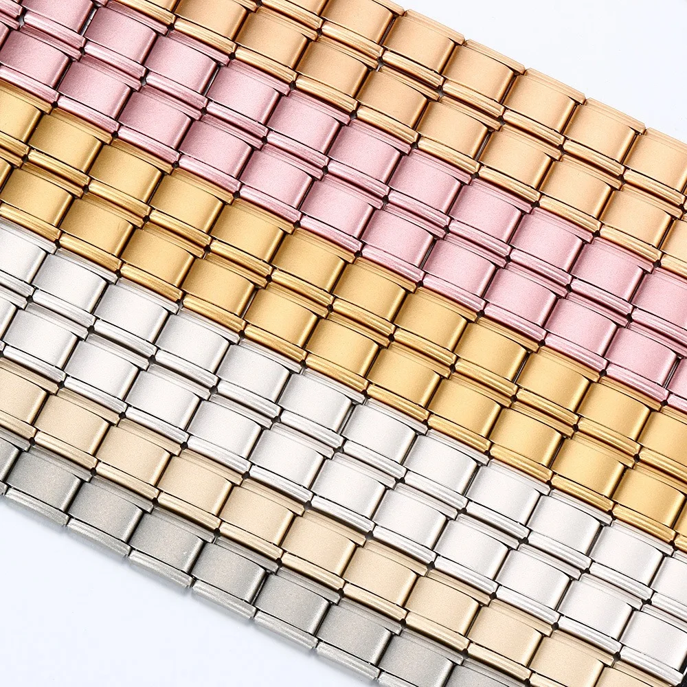 2025 New Unisex 18-Piece Italian Charm Bracelet Set - Stainless Steel Modular Jewelry with Starry Colors, Fits 9mm Links - Wholesale Fashion Accessory showcase 6