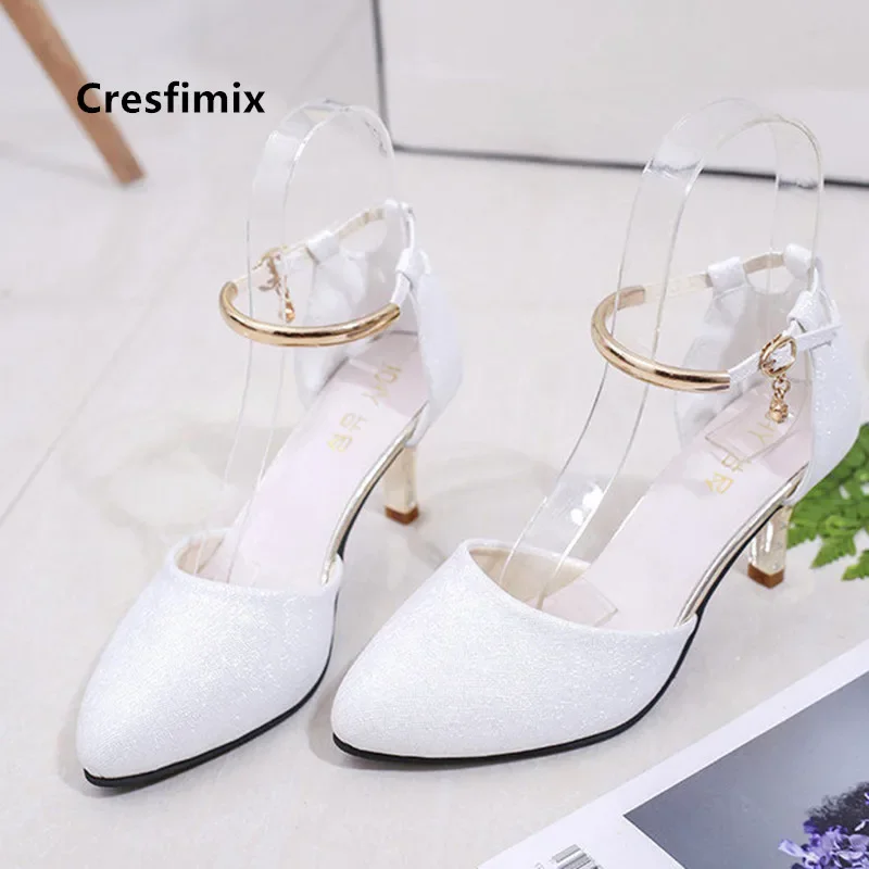 Elegant White PU Leather Stiletto Heel Pumps for Women - Comfortable Fashion Shoes for Office, Career, and Casual Street Style - Spring/Summer Collection thumbnail 1