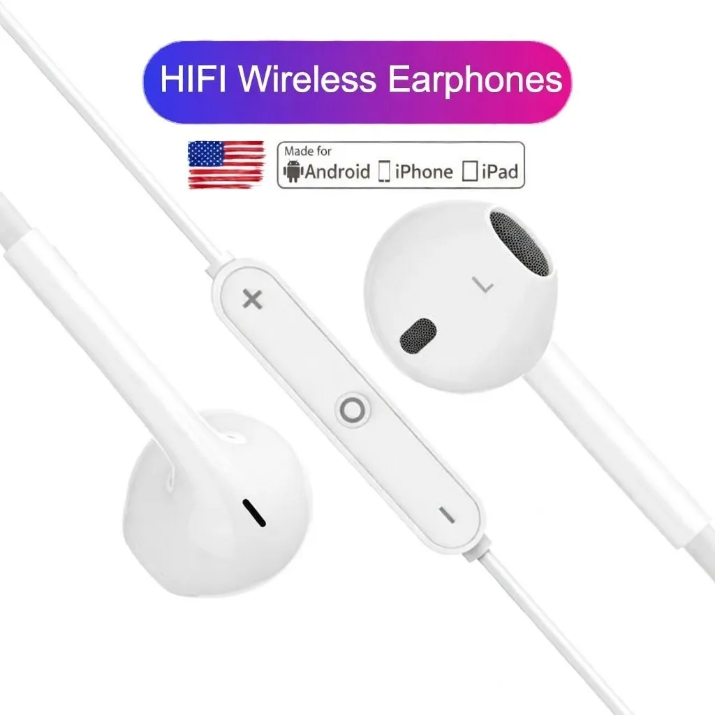 Wireless Neckband Bluetooth Earphones – Sports In-Ear Headphones with Mic, Compatible with Android & iPhone thumbnail 7