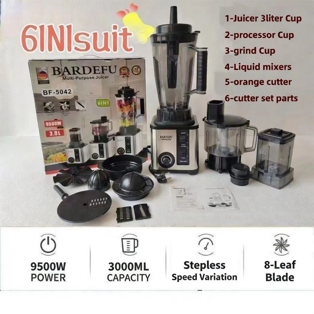 8-in-1 Multi-Function Blender with Copper Motor High Power Food Processor Smoothie Maker for Kitchen Use showcase 1