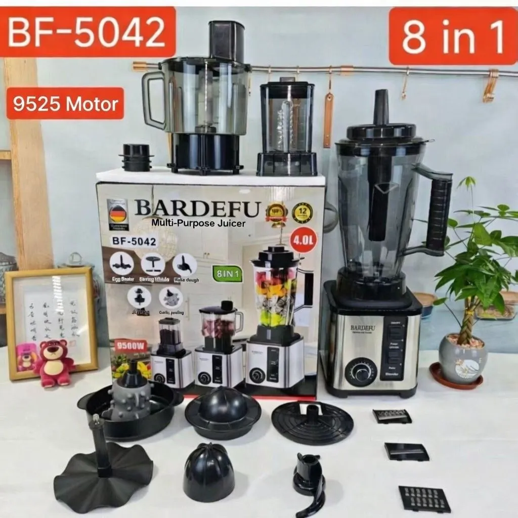 8-in-1 Multi-Function Blender with Copper Motor High Power Food Processor Smoothie Maker for Kitchen Use thumbnail 1