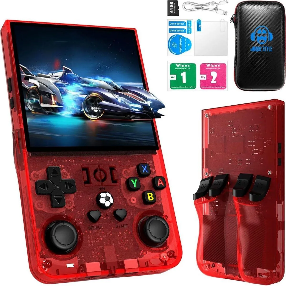 R36Max Super Screen Handheld Game Console – 30,000+ Games, Large Display, Portable Gaming Device, English Version thumbnail 2