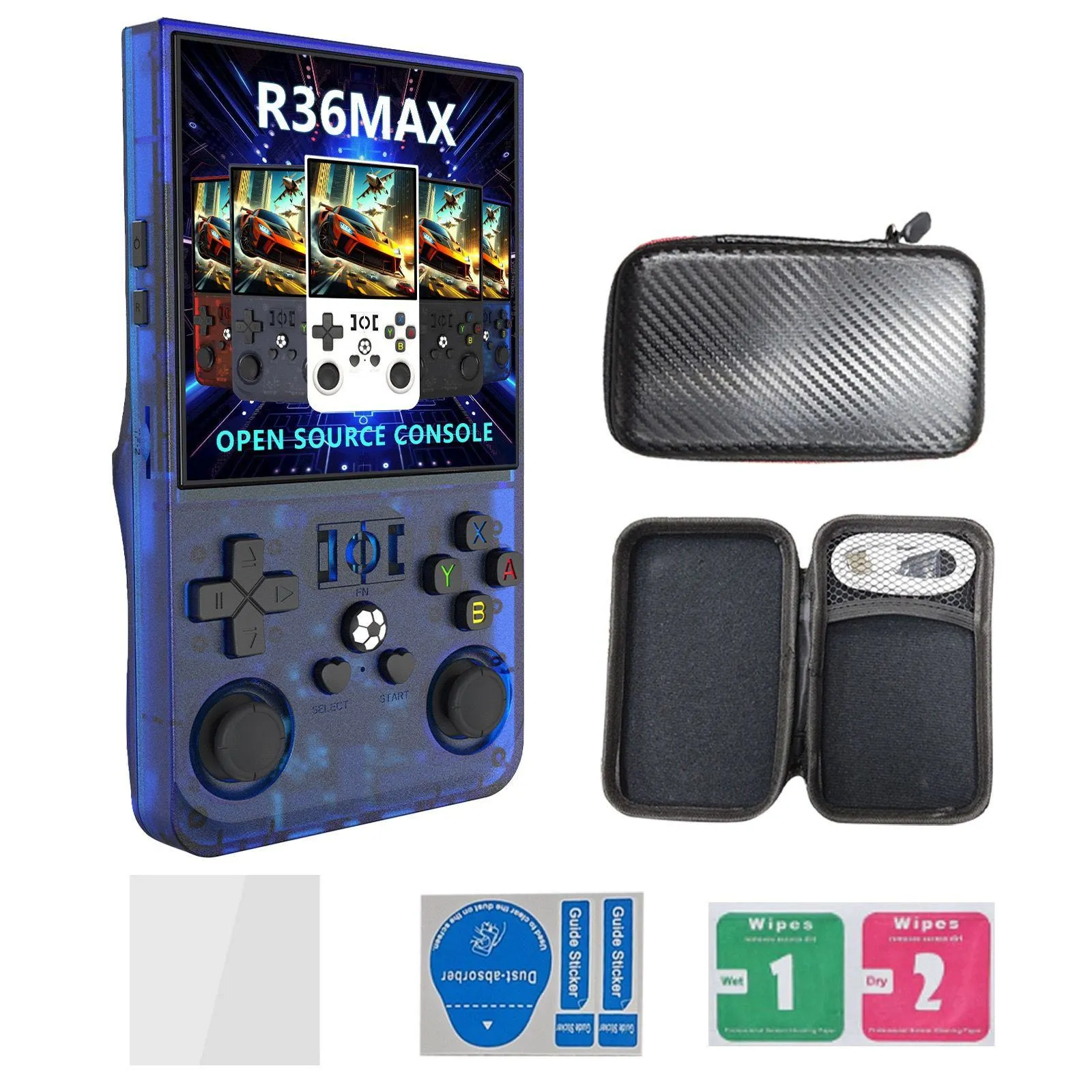 R36Max Super Screen Handheld Game Console – 30,000+ Games, Large Display, Portable Gaming Device, English Version thumbnail 3