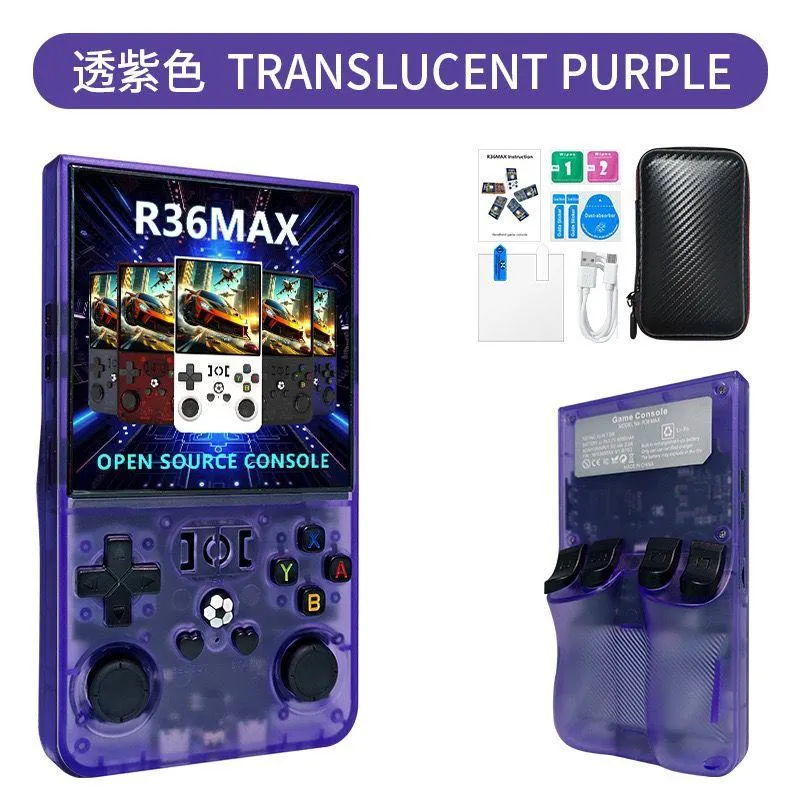 R36Max Super Screen Handheld Game Console – 30,000+ Games, Large Display, Portable Gaming Device, English Version thumbnail 4