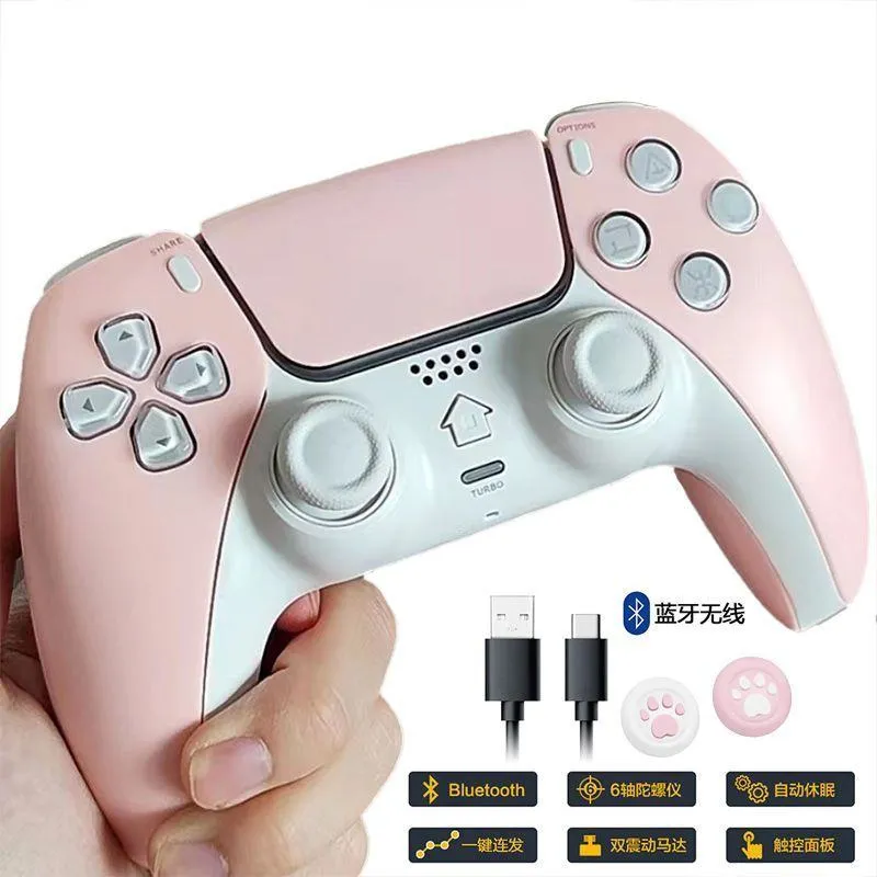 PS4 (Designed Liked PS5 Controller) Bluetooth Wireless Game Controller – Hall Sensor Joystick, Steam & PC Compatible, Elite Gaming Controller thumbnail 4