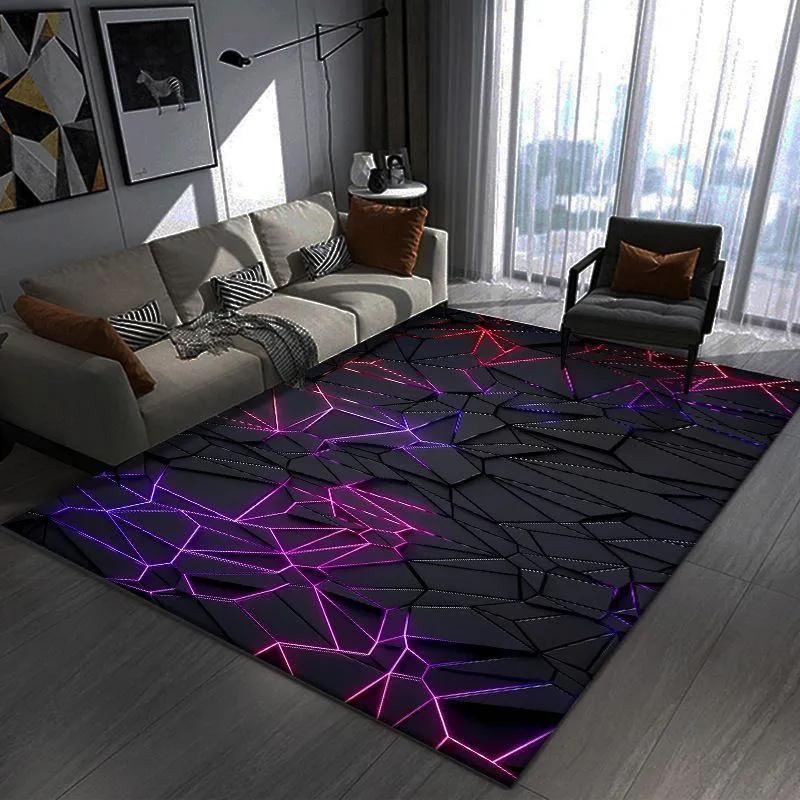 3D Esports Gaming Rug, Crystal Velvet Carpet for Living Room, Sofa, Bedroom – Thickened Silent Protective Mat thumbnail 6