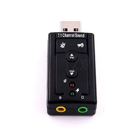 USB 7.1 External Sound Card Stereo Audio Adapter Gaming Sound Card for PC Laptop Headset Microphone