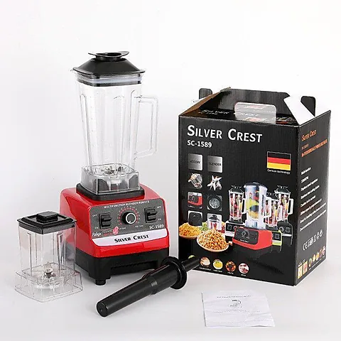 High-Power Commercial Blender – Multi-Function Smoothie & Ice Crusher, Easy Button Control, Food-Grade Pitcher