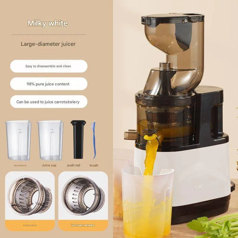 New large-diameter juicer for home use, with juice and pulp separation, electric. thumbnail 5