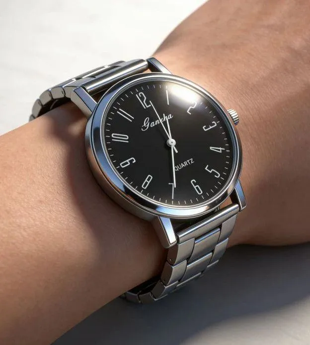 Men’s Quartz Wristwatch Simple Business Style Analog Watch Fashion Student Watch New Year Gift for Men showcase 3