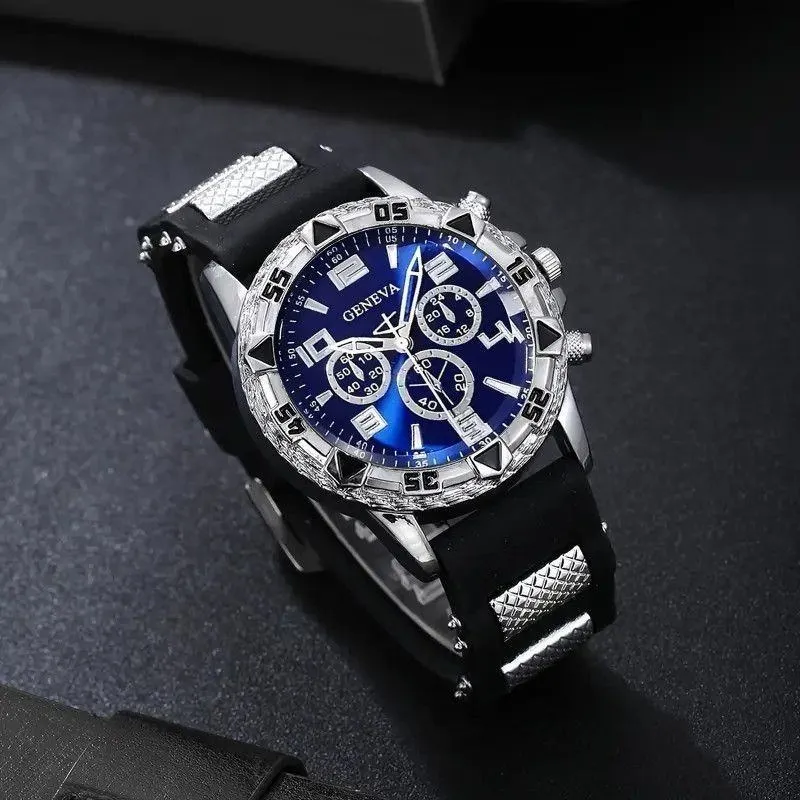 2026 Trend Men’s Quartz Watch Large Dial Fashion Wristwatch Stylish Streetwear Gift for Men thumbnail 2