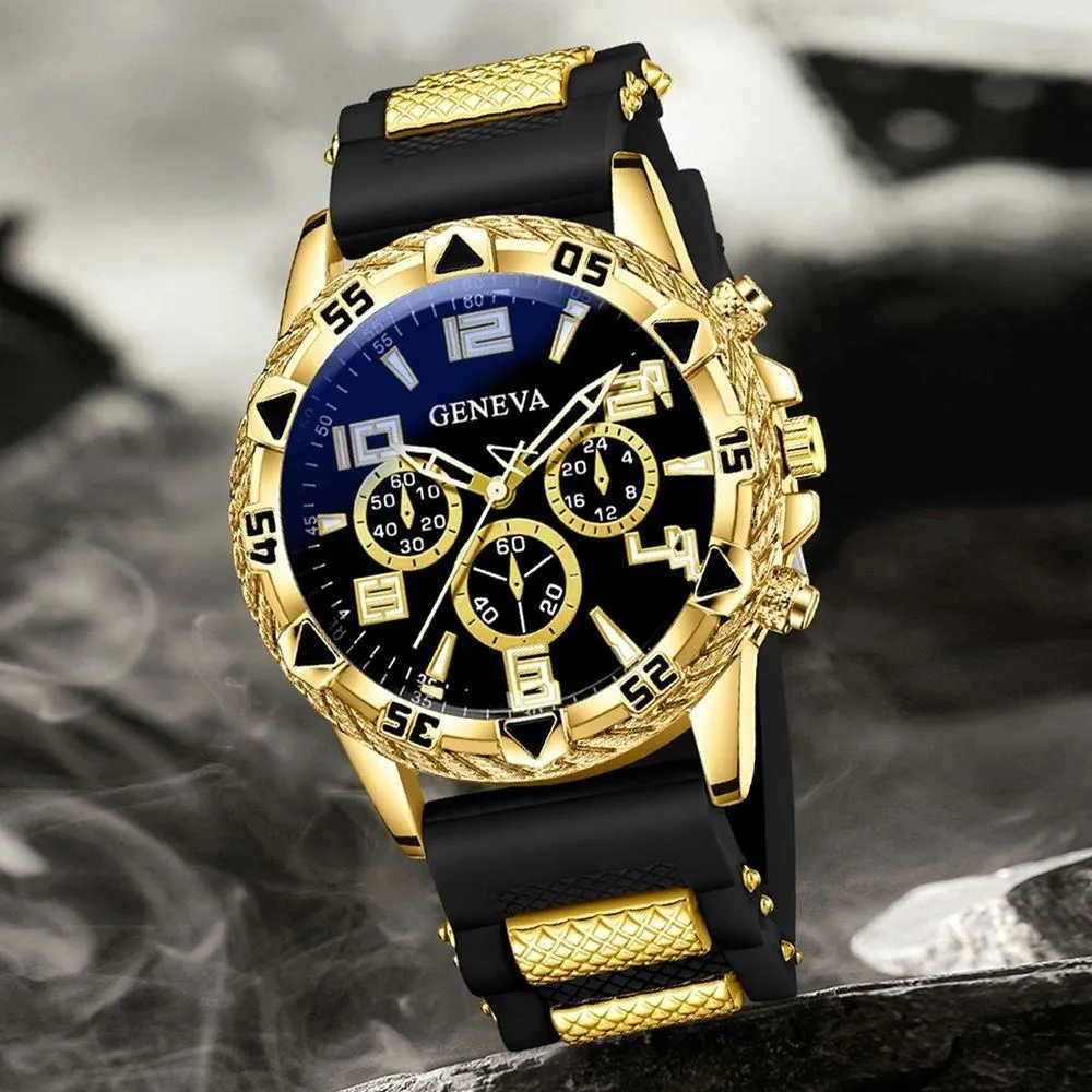 2026 Trend Men’s Quartz Watch Large Dial Fashion Wristwatch Stylish Streetwear Gift for Men thumbnail 3