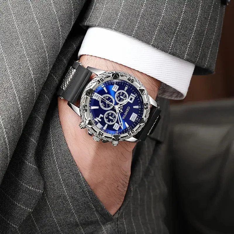 2026 Trend Men’s Quartz Watch Large Dial Fashion Wristwatch Stylish Streetwear Gift for Men thumbnail 5