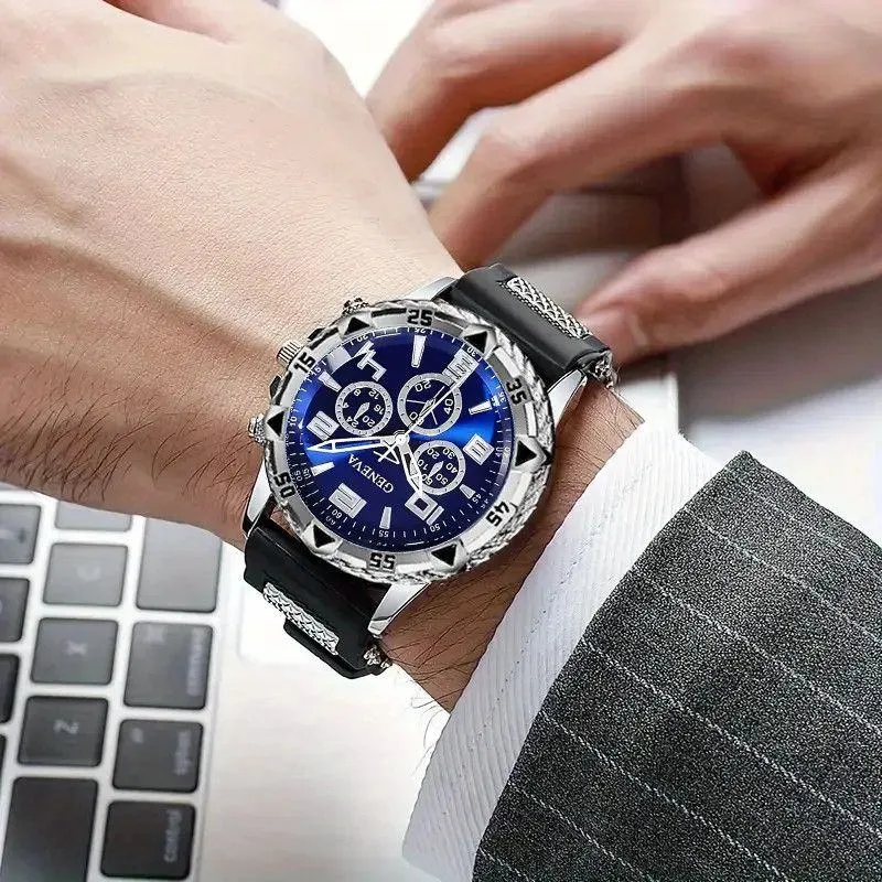 2026 Trend Men’s Quartz Watch Large Dial Fashion Wristwatch Stylish Streetwear Gift for Men thumbnail 6