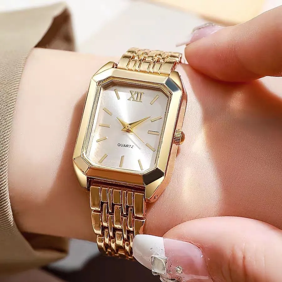 Women’s Luxury Square Watch Jewelry Set 5 Piece Crystal Bracelet Gift Set for Mom Girlfriend Best Friend showcase 5