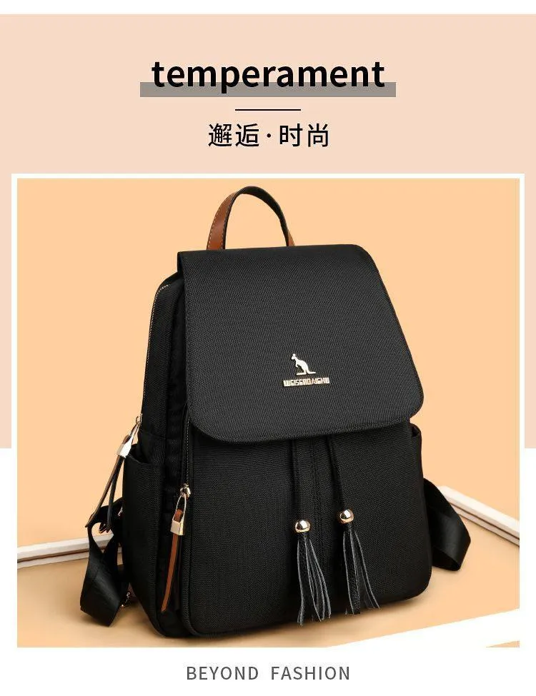 Oxford Cloth Women's Backpack Large Capacity Travel Backpack Fashion Casual School Travel Shoulder Bag showcase 2