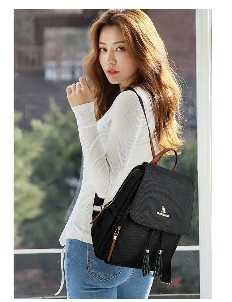 Oxford Cloth Women's Backpack Large Capacity Travel Backpack Fashion Casual School Travel Shoulder Bag showcase 4