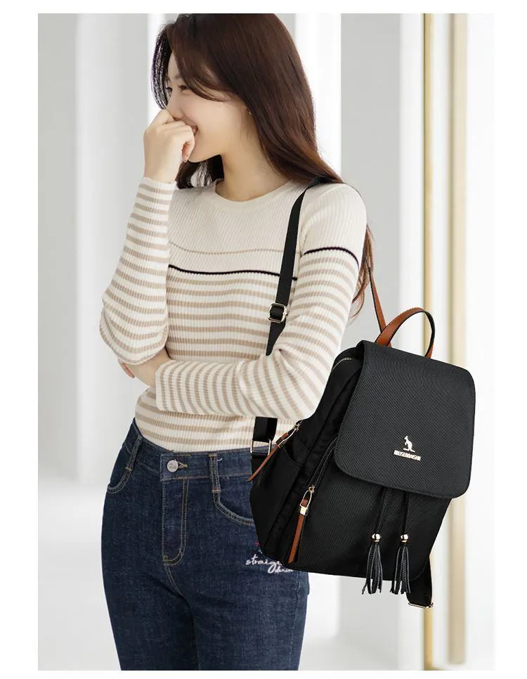 Oxford Cloth Women's Backpack Large Capacity Travel Backpack Fashion Casual School Travel Shoulder Bag showcase 5