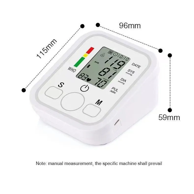 English electronic blood pressure monitor, accurate upper arm measurement device, fully automatic instrument, home use, medical, large screen blood pressure monitor. thumbnail 4
