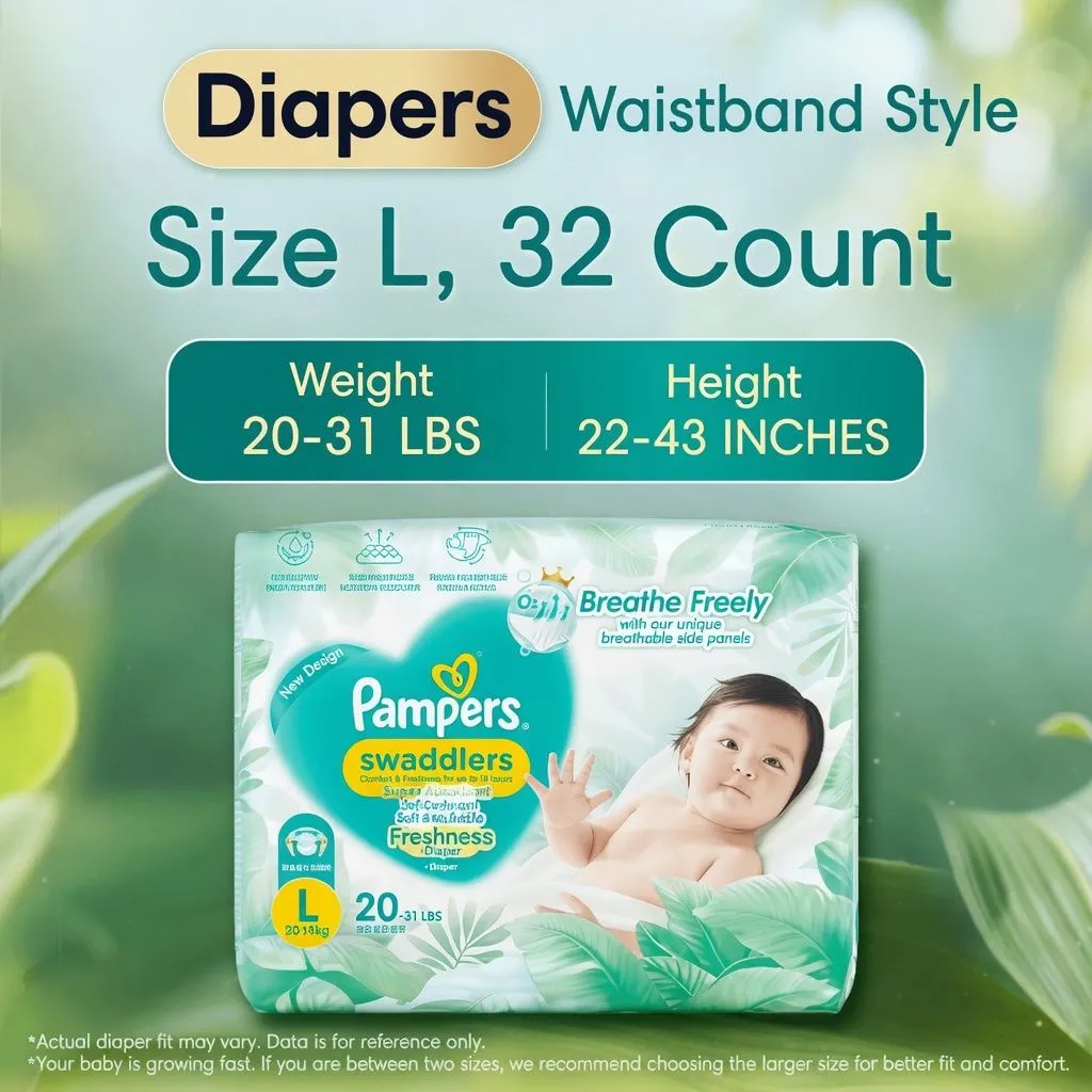 Pampers Fresh Ultra Thin Baby Diapers Newborn NB S Size Breathable Summer Dry Disposable Diapers thumbnail 5