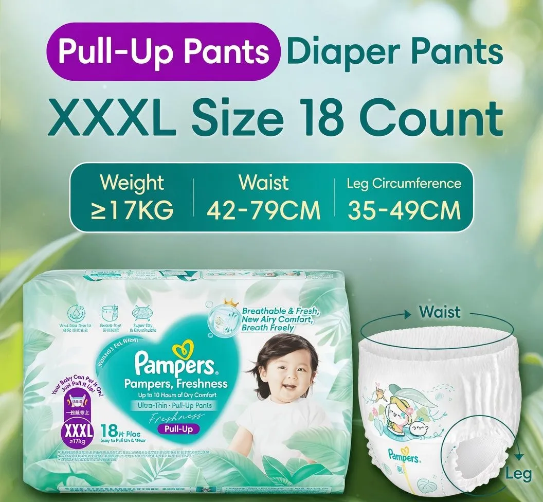 Pampers Fresh Ultra Thin Baby Diapers Newborn NB S Size Breathable Summer Dry Disposable Diapers thumbnail 10