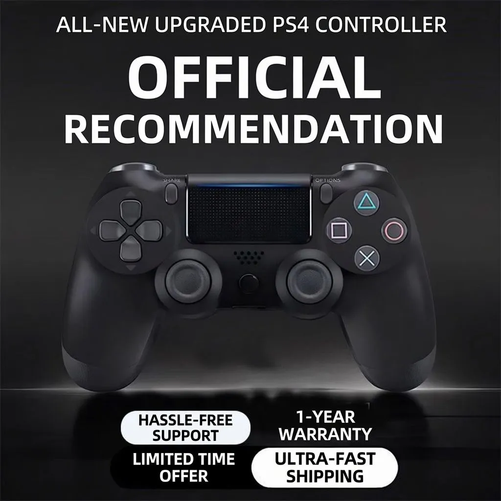 Wireless PS4 Gaming Controller Bluetooth Gamepad Dual Vibration Multi-Platform Game Controller with USB Receiver showcase 2